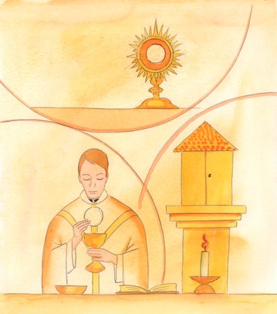 Nous pouvons obtenir de grandes grâces du Ciel par les prières des saints, mais les plus grandes grâces sont données par le Christ lui-même, directement, dans la messe, dans le Saint-Sacrement au tabernacle, et dans l