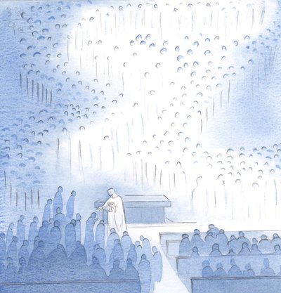 Quelle paix est donnée par le Christ, en Communion, avec la grande compagnie des anges et des saints rassemblés ici dans la joie - Elizabeth Wang