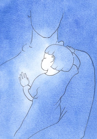 Quand je suis proche de Dieu, dans la maladie, mettant ma confiance en Lui, je suis comme un enfant qui repose sur l