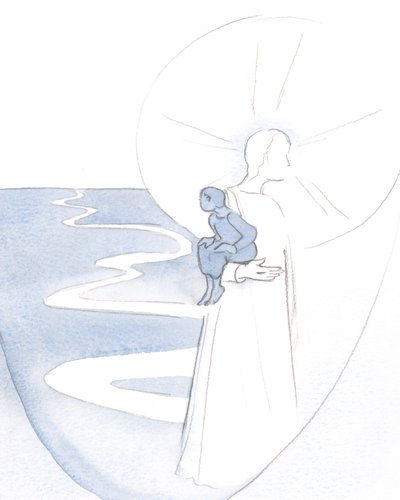 Quand je me fie au Christ, dans la prière silencieuse, je suis comme un petit enfant porté dans sa vitalité et sa joie. - Elizabeth Wang
