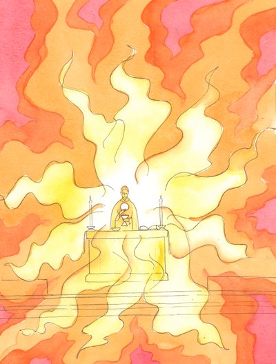 Lorsque le pain et le vin ont été changés en Corps et Sang Sacrés du Christ, Il, l
