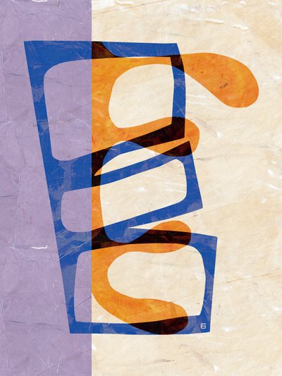 Formes abstraites superposées - Ellen Greup
