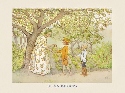 Lasse le Petit dans le jardin - Elsa Beskow