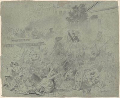 New York—Scène de rue - Emanuel Gottlieb Leutze