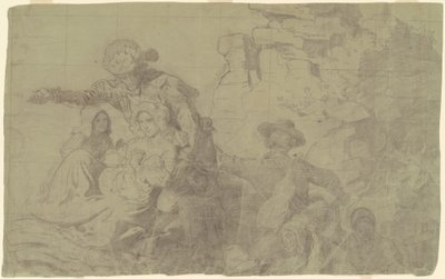 Étude pour "Westward the Course of Empire Takes Its Way" - Emanuel Gottlieb Leutze