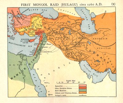 Premier raid mongol Hulagu, vers 1400 après J.-C., vers 1915 - Emery Walker Ltd
