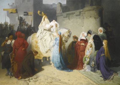 Merlin présentant le futur roi Arthur - Emil Johann Lauffer