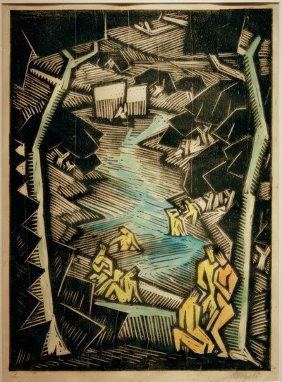 Badende am Waldsee von Emil Maetzel