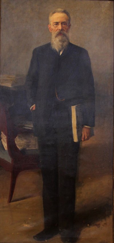 Portrait du compositeur Nikolaï Rimski-Korsakov - Emil Oskarovich Wisel