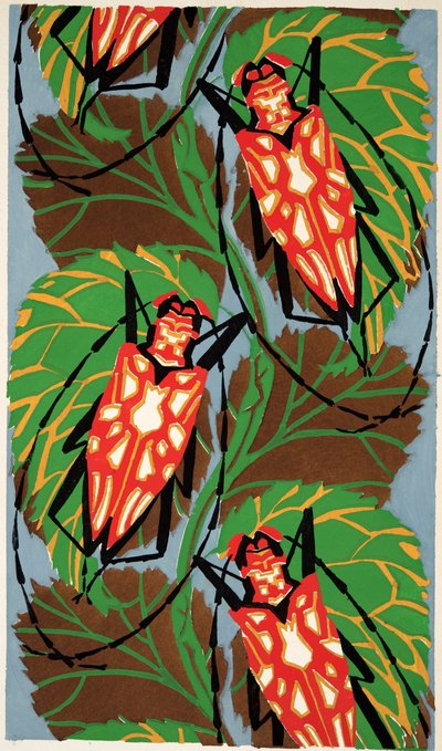 Détail de la planche 19 de Insectes, pub. années 1930 - Émile Allain Séguy