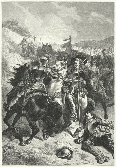 Le Roi Charles Ier à la Bataille de Naseby - Emile Antoine (after) Bayard