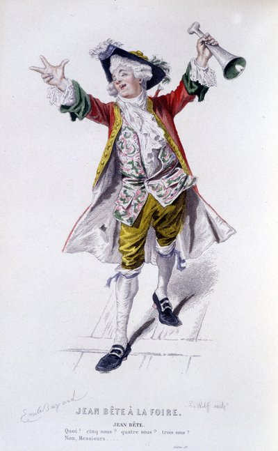 Œuvres complètes de Beaumarchais (1732-1799) par Edouard Fournier. dessin par Emile Bayard. Ed. Laplace, Sanchez et Cie, Paris 1876. C