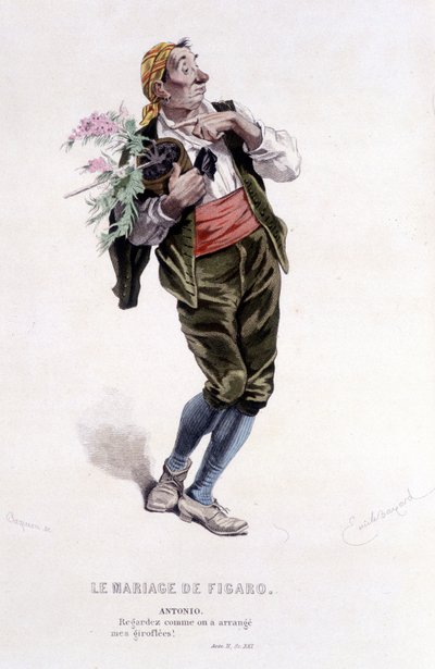 Œuvre complète de Beaumarchais (1732-1799) par Edouard Fournier. Dessin d
