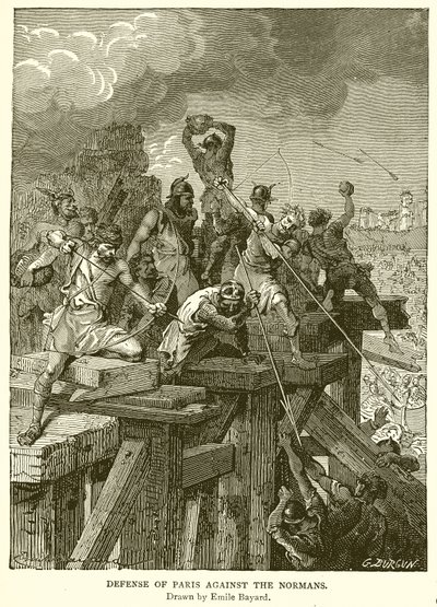 Défense de Paris contre les Normands - Emile Antoine Bayard