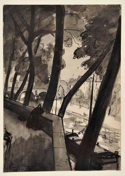 Les Quais : [La Seine au Pont-Marie] - Emile Bernard