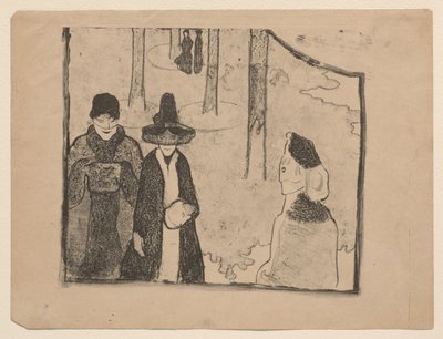 La promenade - Emile Bernard