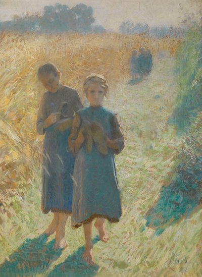 Jeunes filles dans le champ - Emile Claus