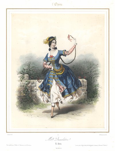 La danseuse de ballet française Adele Dumilatre dansant à l