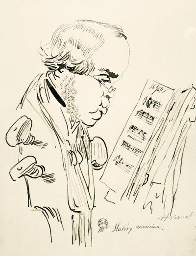 Portrait de Jacques Fromental Elie Lévy, dit Halévy (Paris) - Emile Jean Horace Vernet