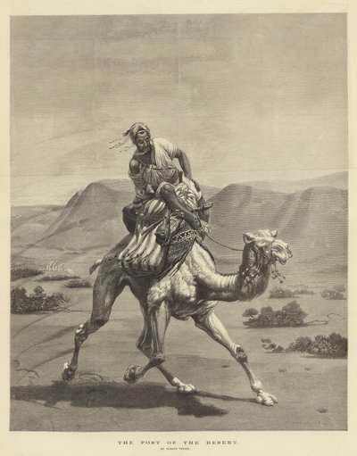 Le poste du désert - Emile Jean Horace Vernet