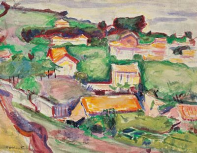 Vue sur un village - Emile Othon Friesz