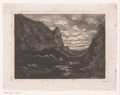 Lac de montagne - Emile Puttaert (attributed to)
