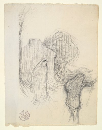 Étude pour Paysage mystique à Meudon - Emile Schuffenecker