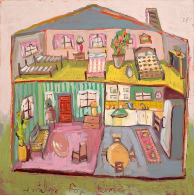 Maison de poupée 17, 2020 (huile sur toile) - Emily Fox King