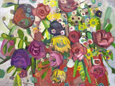 dans la vraie vie, 2023 (huile sur toile) - Emily Fox King