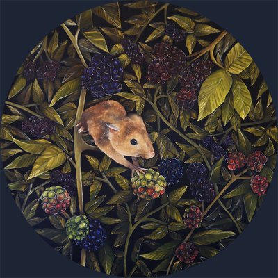 Souris des moissons, 2021 (huile sur toile) - Emma Pewsey