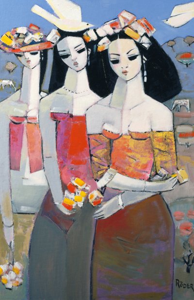Deux Oiseaux Blancs - Endre Roder