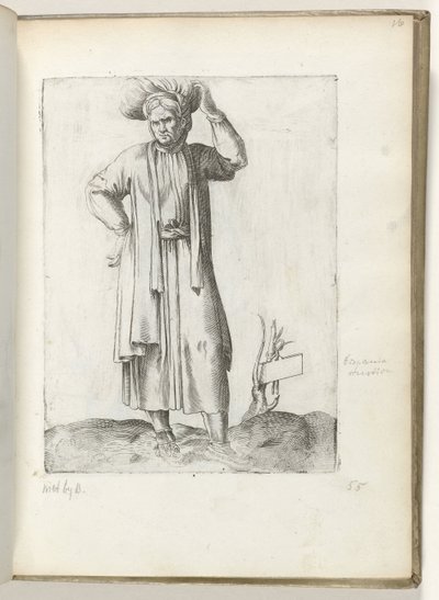 Paysans espagnols vers 1550 (Diversarum gentium nostrae aetatis habitus) - Enea Vico