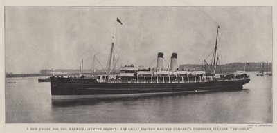 Un nouveau navire pour le service Harwich-Anvers, le paquebot de la Great Eastern Railway Company, Bruxelles - English Photographer