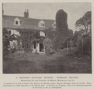 Un musée Kingsley proposé, Eversley Rectory - English Photographer
