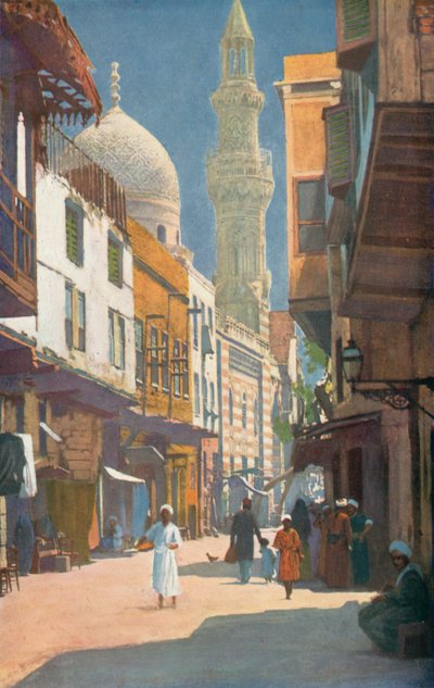 Une rue du Caire, Égypte (photo couleur) - English Photographer
