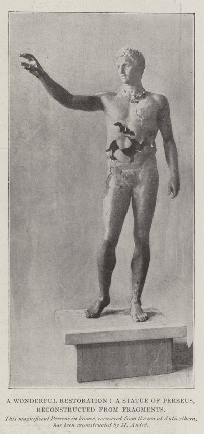 Une restauration merveilleuse, une statue de Persée, reconstruite à partir de fragments - English Photographer