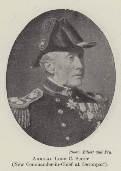 Amiral Lord C Scott, nouveau commandant en chef à Devonport - English Photographer
