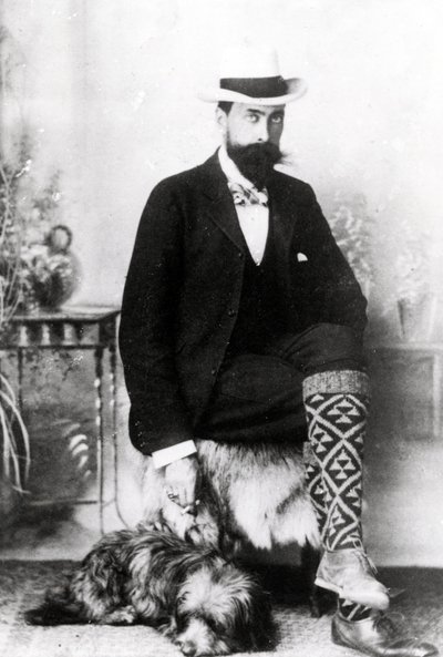 Adrian Hope avec Robbie, c. 1880-1900 - English Photographer