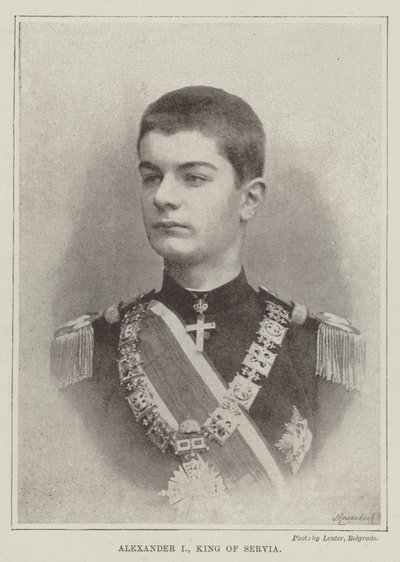 Alexandre I, roi de Serbie - English Photographer