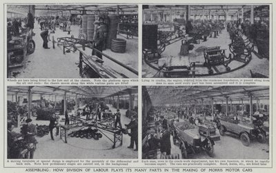 Assemblage, comment la division du travail joue ses nombreux rôles dans la fabrication des voitures Morris - English Photographer