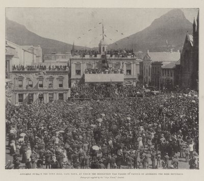 Assemblée devant l