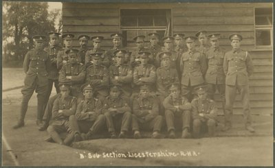 B Sous-section, Leicestershire Royal Horse Artillery, au camp d
