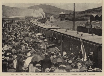Renforts boers, le commando de la ville de Pretoria partant pour le front - English Photographer
