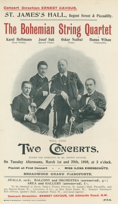 Quatuor à cordes bohémien - English Photographer