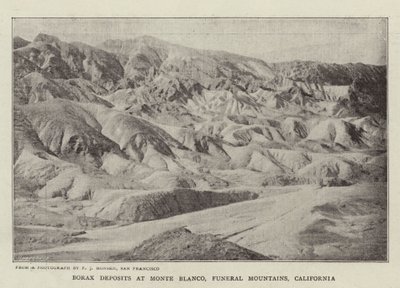 Dépôts de borax à Monte Blanco, Funeral Mountains, Californie - English Photographer