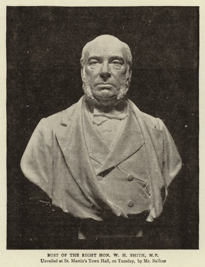 Buste du très honorable W H Smith, MP - English Photographer