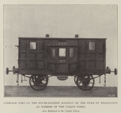 Voiture utilisée sur la South-Eastern Railway par le duc de Wellington en tant que gardien des Cinq Ports - English Photographer
