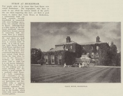 Clock House, Beckenham - English Photographer