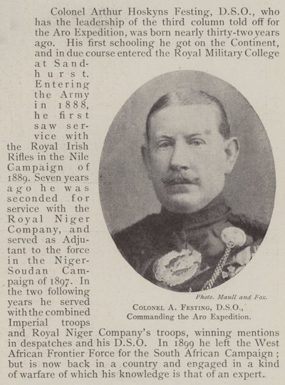 Colonel A Festing, DSO, commandant l