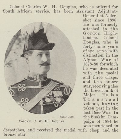 Colonel C W H Douglas - English Photographer